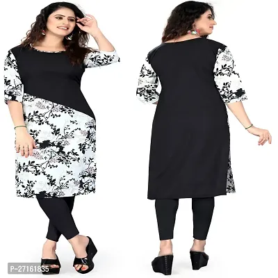 Trendy American Crepe Printed Straight Kurti Pack Of 2-thumb0