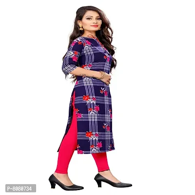 Blue Orange Bg American Crepe Kurtas For Women-thumb3