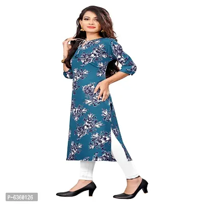 Women Printed Crepe Straight Kurti (Pack Of 3)-thumb5