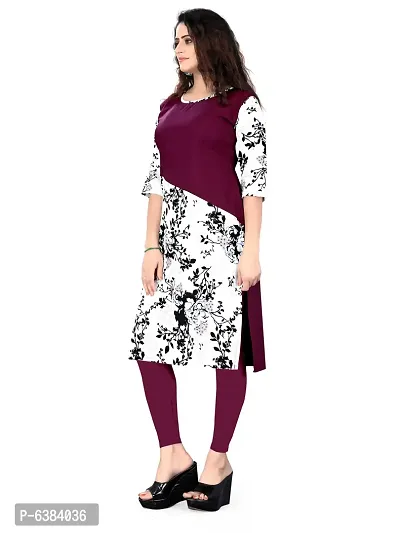 Women Printed Crepe Straight Kurti (Pack Of 2)-thumb3