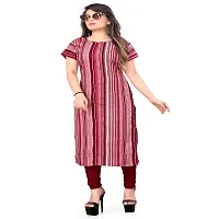 Multicoloured Crepe Printed Kurtas For Women-thumb1