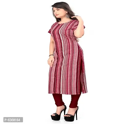 Multicoloured Crepe Printed Kurtas For Women-thumb4