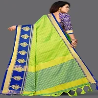 New Trendy Velvet Embroidered Saree with Blouse piece-thumb3