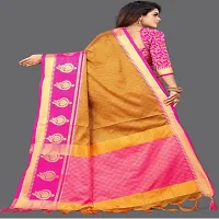 New Trendy Velvet Embroidered Saree with Blouse piece-thumb1