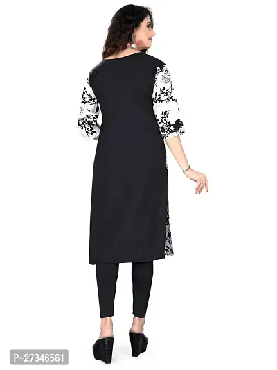 Trendy American Crepe Printed Straight Kurti Pack Of 3-thumb2