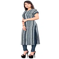 Stylish Grey Crepe Stitched Kurta For Women-thumb1