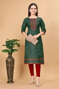 Women Printed Crepe Straight Kurti (Pack Of 3)-thumb3