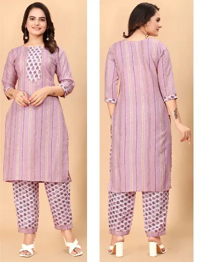 Women Crepe Straight Kurti (Pack Of 3)