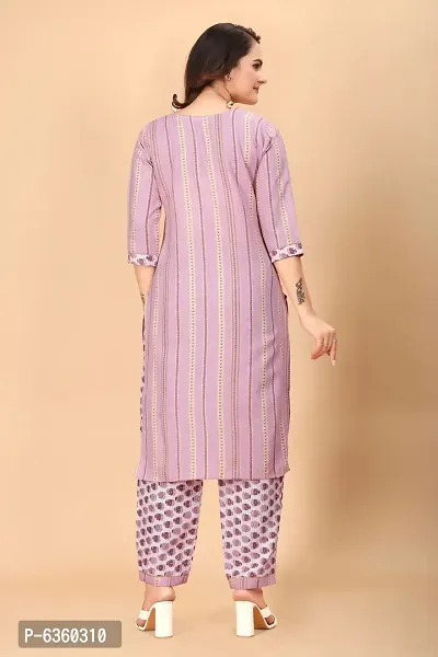 Women Printed Crepe Straight Kurti (Pack Of 3)-thumb2