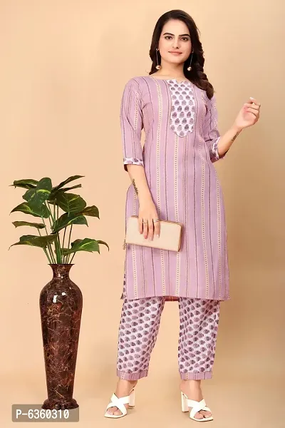 Women Printed Crepe Straight Kurti (Pack Of 3)-thumb3