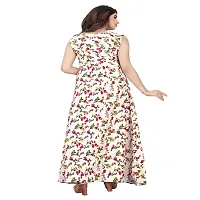 Regular Style Crepe Floral Print Gown - Pack OF 2-thumb2