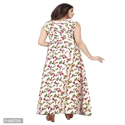 Regular Style Crepe Floral Print Gown - Pack OF 2-thumb3