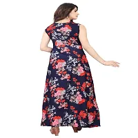 Regular Style Crepe Floral Print Gown - Pack OF 2-thumb1