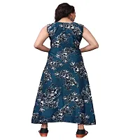 Regular Style Crepe Floral Print Gown - Pack OF 2-thumb2