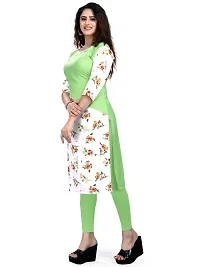 Ms Vhck Enterprise Women For Stylish Latest Printed Crepe A-Line Kurti Kurtis Kurta-thumb2