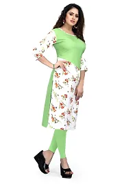 Ms Vhck Enterprise Women For Stylish Latest Printed Crepe A-Line Kurti Kurtis Kurta-thumb3