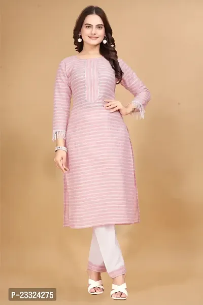 Trendy Designer Cotton Kurti With Pant set-thumb2