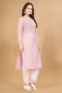 Trendy Designer Cotton Kurti With Pant set-thumb2