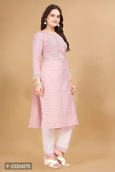 Trendy Designer Cotton Kurti With Pant set-thumb3