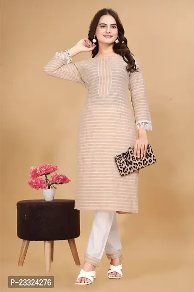 Trendy Designer Cotton Kurti With Pant set