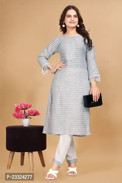 Trendy Designer Cotton Kurti With Pant set