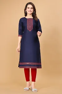 White Sky Blue Blue C Amrican Crepe Kurtas For Women-thumb4