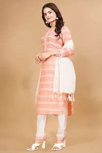 Fancy Cotton Kurta Bottom And Dupatta Set For Women-thumb3