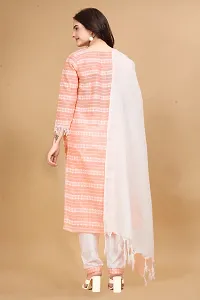 Fancy Cotton Kurta Bottom And Dupatta Set For Women-thumb2