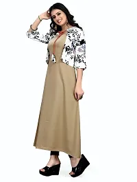 Multicoloured Crepe Printed Kurtas For Women-thumb3