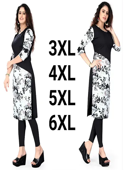 Trendy Stylish Crepe Printed Kurti - Combo of 3