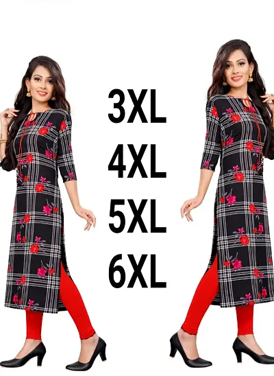 Stylish Prined Crepe A-line Kurti - Combo of 3