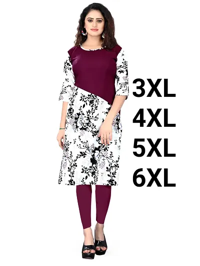 Combo Of 2 !!! Crepe Printed Kurtis