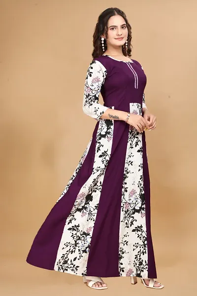 Fancy Crepe Ethnic Gowns 