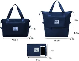 Large Capacity Folding Travel Bag - Blue-thumb2