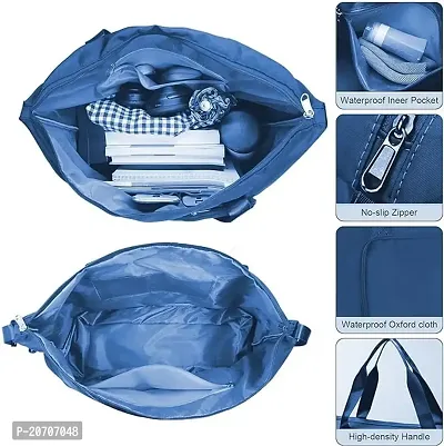 Large Capacity Folding Travel Bag - Blue-thumb2