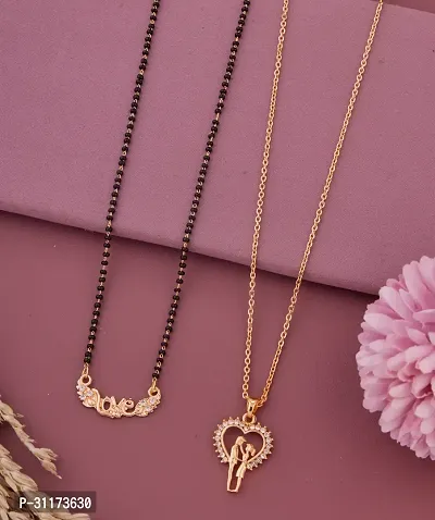 Beautiful Alloy Gold Plated Mangalsutra Combo