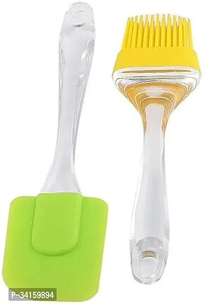 First front Silicon Basting Big Spatula Set and Multicolour, (Pack of 1)-thumb0