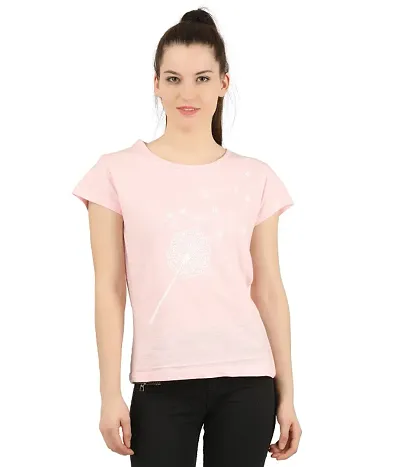 Solid Round Neck Cotton Spandex Tees