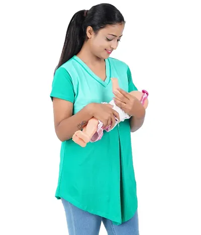 Women's Half sleeve Baby Feeding Top
