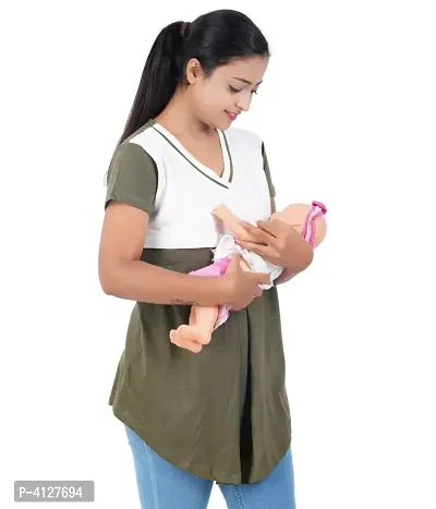Women's Half sleeve Baby Feeding Top-thumb0