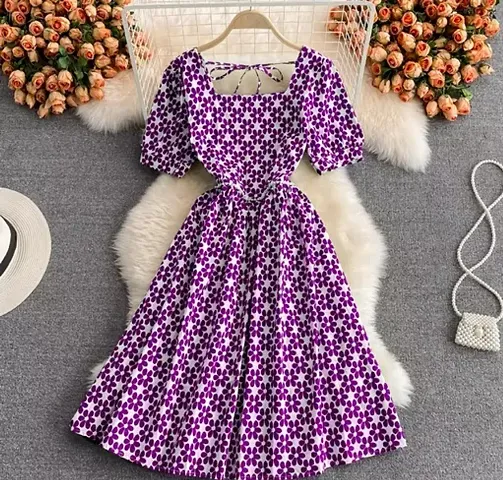 Stylish Crepe Dress For Women