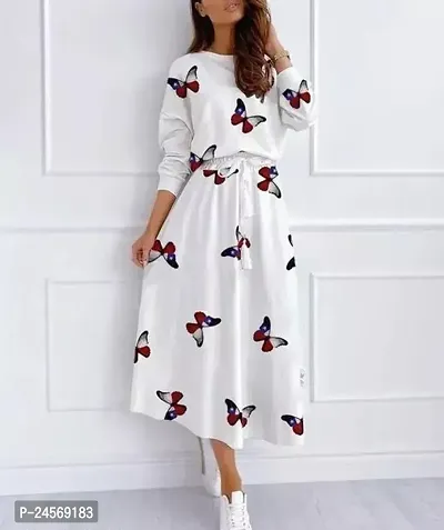 Stylish Crepe Dress For Women-thumb0