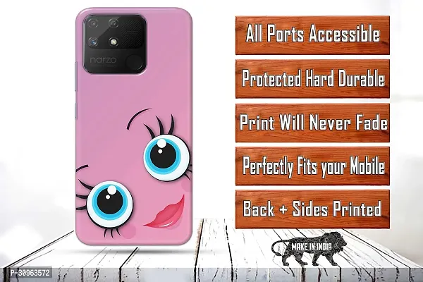 Classic Designer Printed Hard Case Back Cover Compatible With Realme Narzo 50A-thumb2