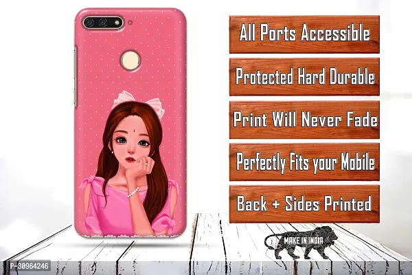 Classic Designer Printed Hard Case Back Cover Compatible With Honor 7A-thumb2