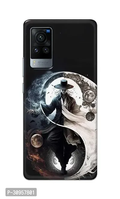 Classic Designer Printed Hard Case Yin Yang Spiritual Peace Back Cover Compatible With Vivo X60 Pro 5G