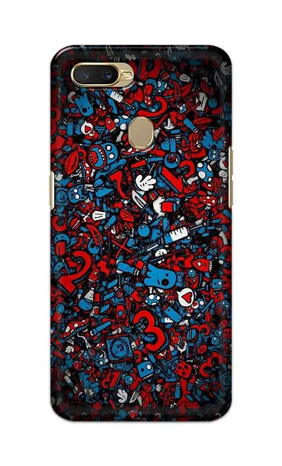 Classic Designer Printed Hard Case Back Cover Compatible With Oppo A5S, Oppo A7, Oppo A11K, Oppo A12