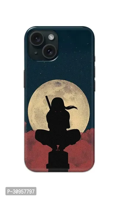 Classic Designer Printed Hard Case Itachi Uchiha Red Cloud Bg Back Cover Compatible With Iphone 15