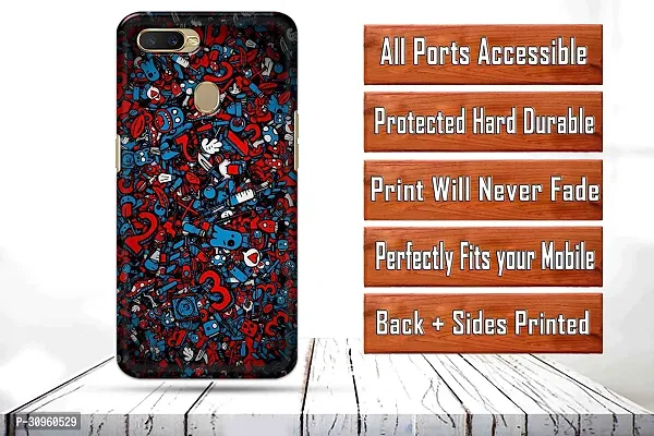 Classic Designer Printed Hard Case Back Cover Compatible With Oppo A5S, Oppo A7, Oppo A11K, Oppo A12-thumb2