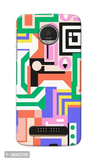 Classic Designer Printed Hard Case Back Cover Compatible With Moto Z Play