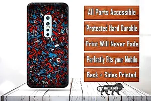 Classic Designer Printed Hard Case Back Cover Compatible With Vivo V17 Pro-thumb1